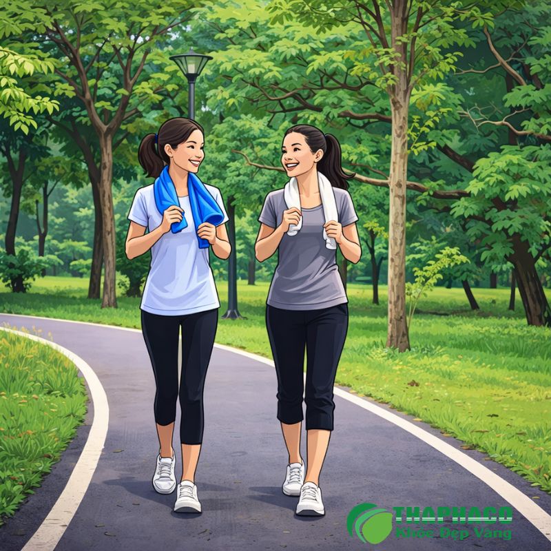 Các bài tập aerobic nhẹ nhàng như đi bộ, bơi lội, yoga giúp tăng cường dung tích phổi,