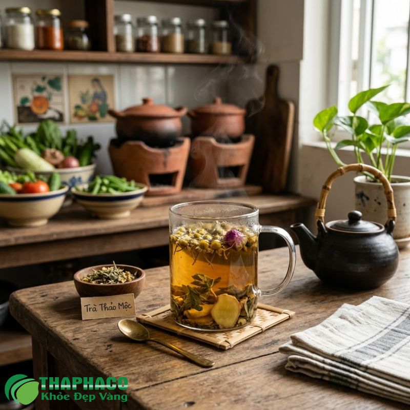 Sử dụng sản phẩm hỗ trợ từ Thaphaco: Tinh dầu, trà, xịt mũi thảo dược