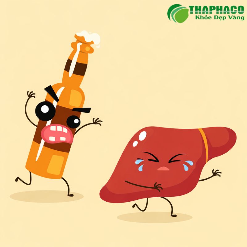 tổn thương gan do rượu là gì