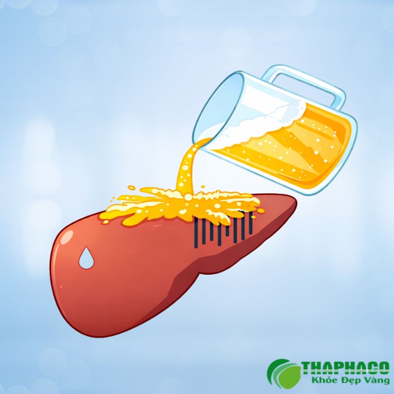 Xơ gan do rượu là giai đoạn cuối cùng và không thể đảo ngược của tổn thương gan