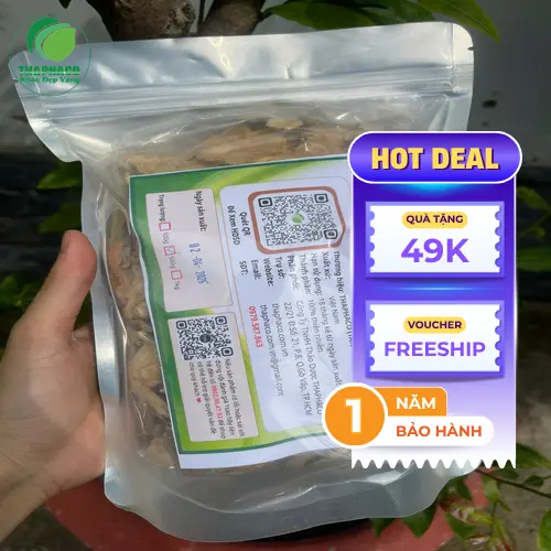 Các lát bạch truật khô đã được thái và phơi khô