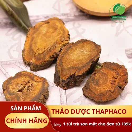 Sản phẩm Đại Hoàng sấy khô đóng gói tiêu chuẩn THAPHACO