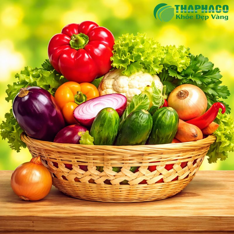 Bổ sung nhiều rau xanh, trái cây giàu vitamin C và chất chống oxy hóa để tăng cường hệ miễn dịch