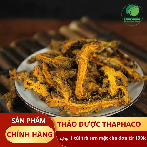 Sản phẩm Hoàng Liên sấy khô THAPHACO đóng gói