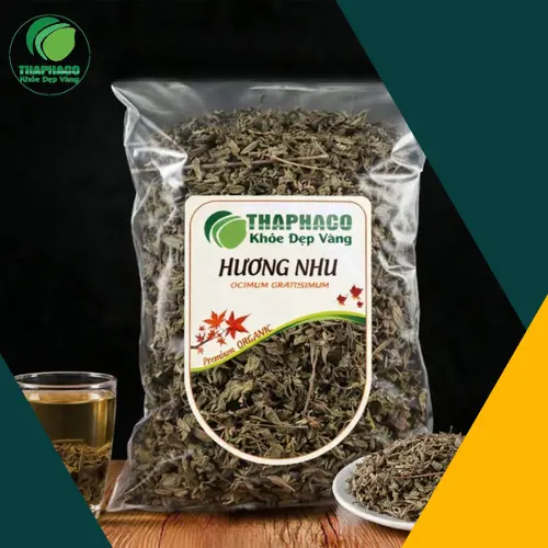 Hương nhu khô được đóng gói cẩn thận tại THAPHACO