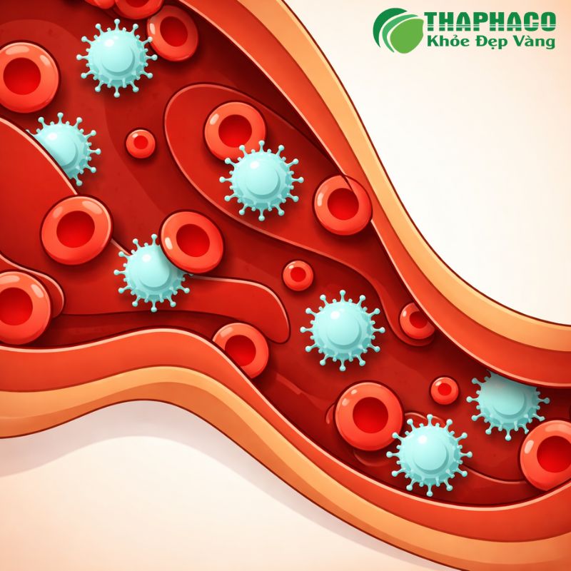 Sepsis tiến triển qua nhiều giai đoạn từ nhiễm trùng ban đầu đến sốc nhiễm trùng