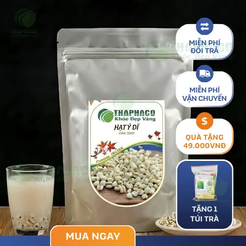 Ý dĩ được bảo quản cẩn thận trong túi zip