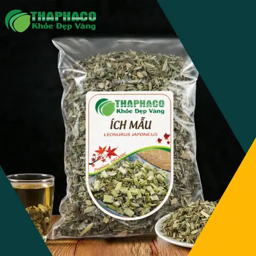 Ích mẫu khô THAPHACO đóng gói cẩn thận, bảo quản tốt