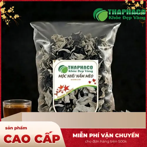 Hình ảnh mộc nhĩ khô THAPHACO chất lượng