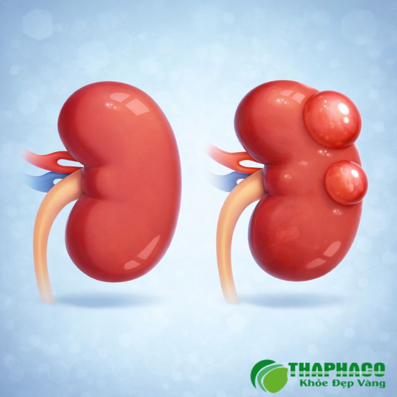 Nang thận là những cấu trúc dạng túi, bên trong chứa đầy dịch lỏng