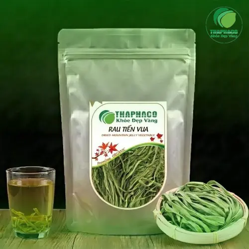 Rau tiến vua khô trước khi ngâm