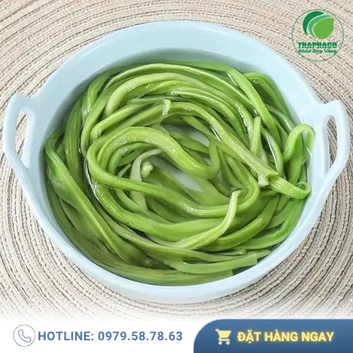 Cách sơ chế rau tiến vua khô