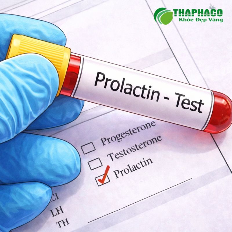 Chẩn đoán tăng prolactin máu yêu cầu xét nghiệm máu đo nồng độ prolactin