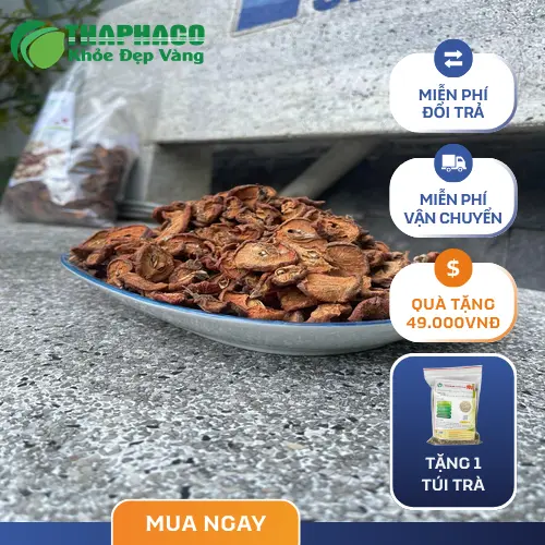 Hình ảnh sản phẩm táo mèo sấy khô được đóng gói cẩn thận
