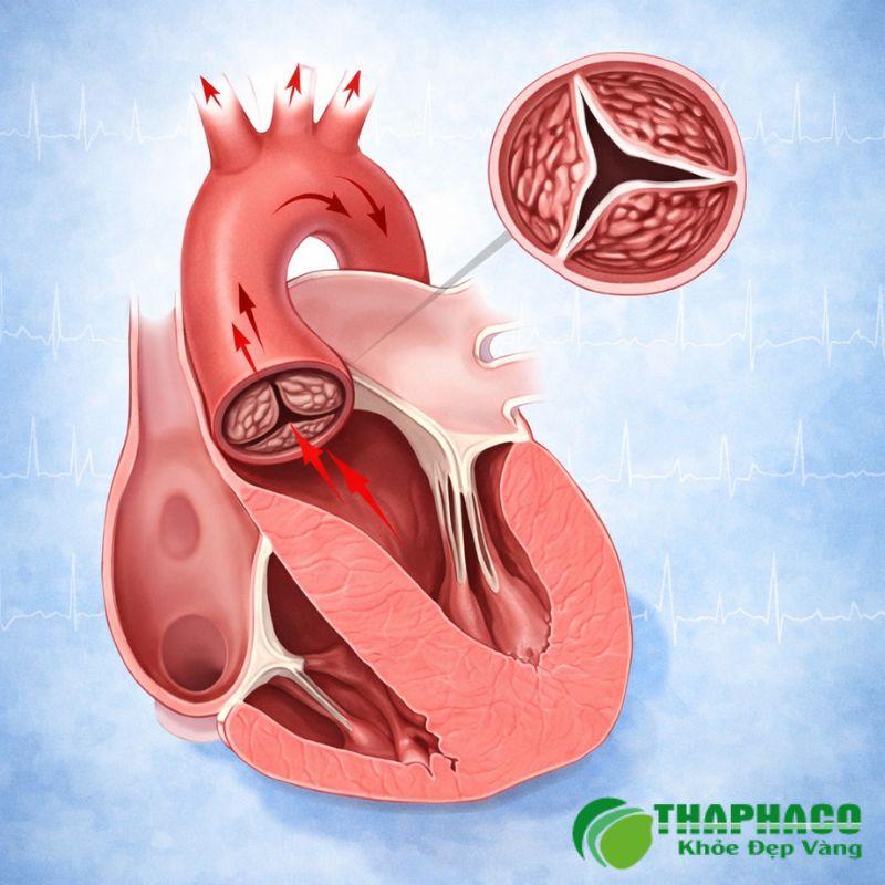 Khi các van tim bị hẹp, hở hoặc sa, trái tim phải làm việc vất vả hơn để bơm máu đi khắp cơ thể