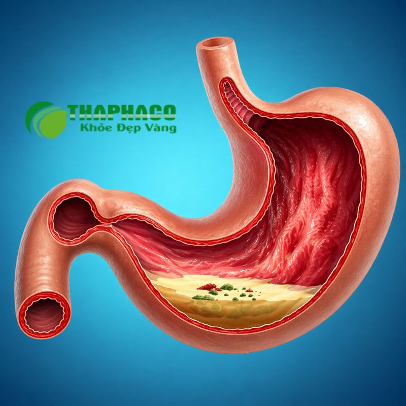 Đau dạ dày là tình trạng tổn thương niêm mạc dạ dày, gây ra các cơn đau vùng thượng vị