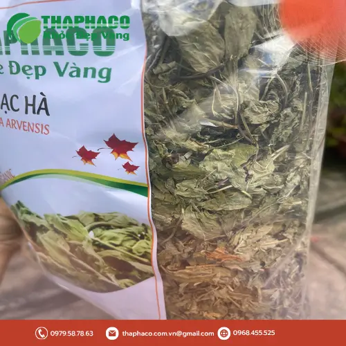 Lá bạc hà khô dùng pha trà