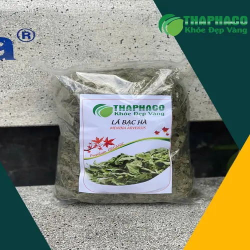Công dụng của lá bạc hà khô