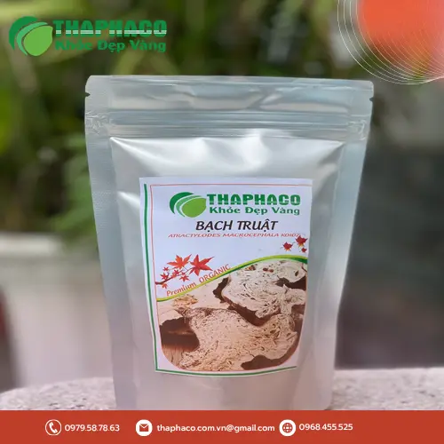 Thảo dược Bạch Truật được sơ chế kỹ lưỡng tại THAPHACO